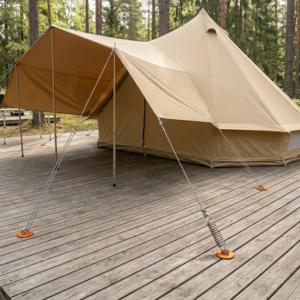 tent op platform